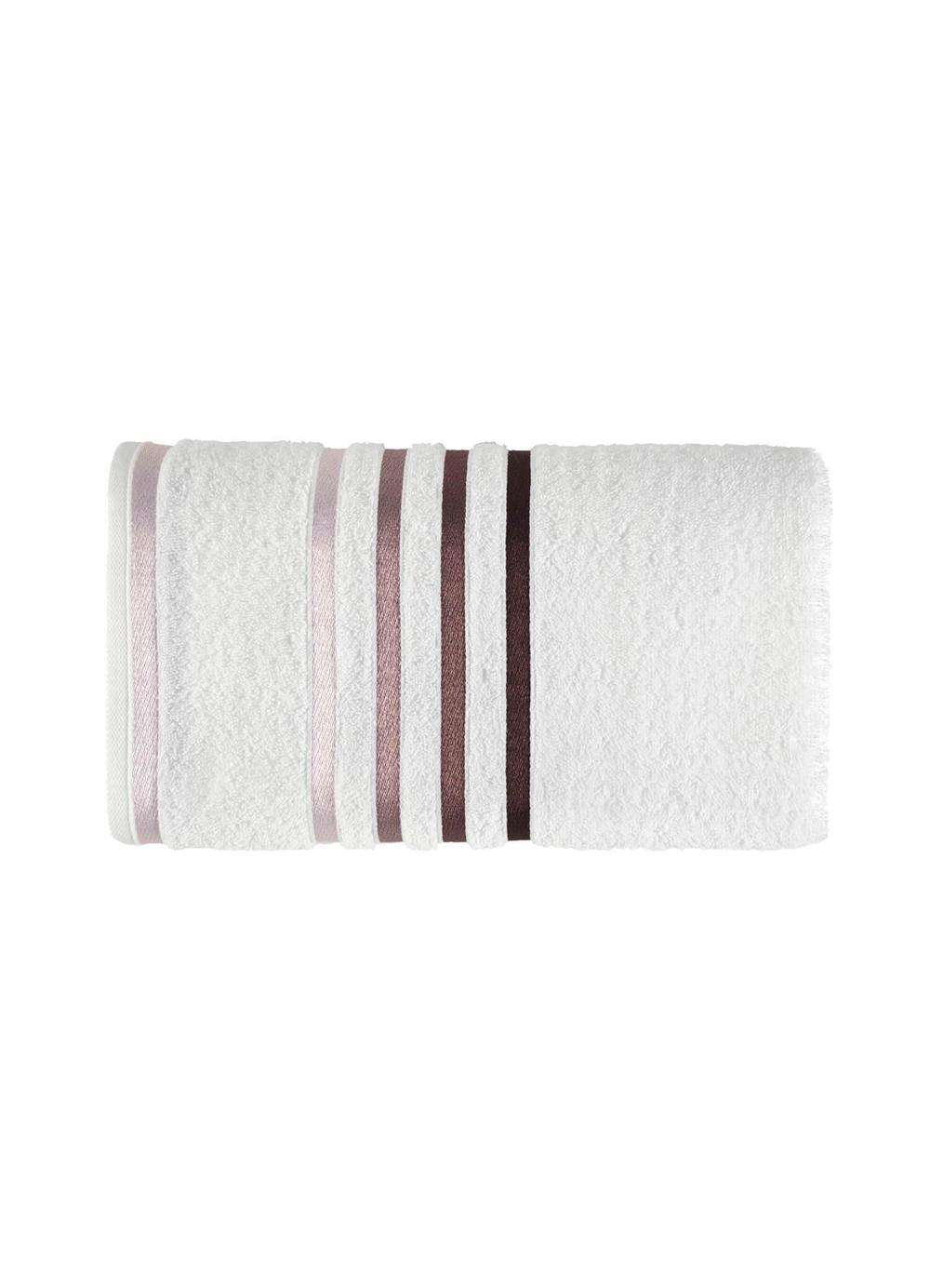 Toalha de Banho Lumina branco/roxa - Karsten