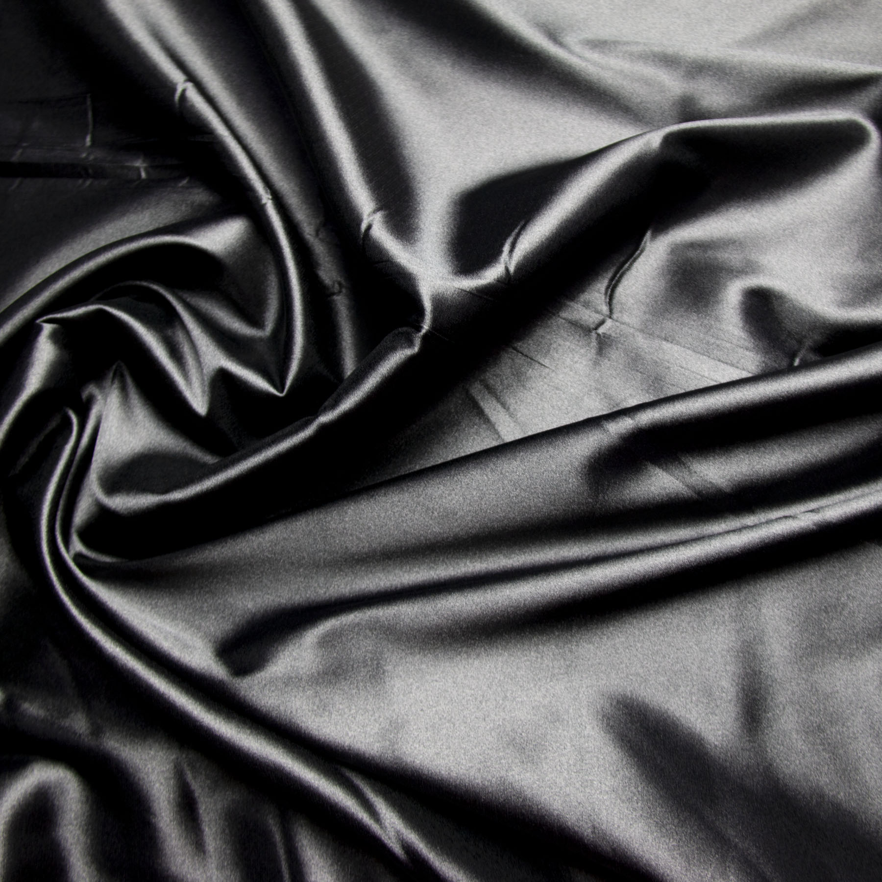 tecido cetim liso com elastano - preto