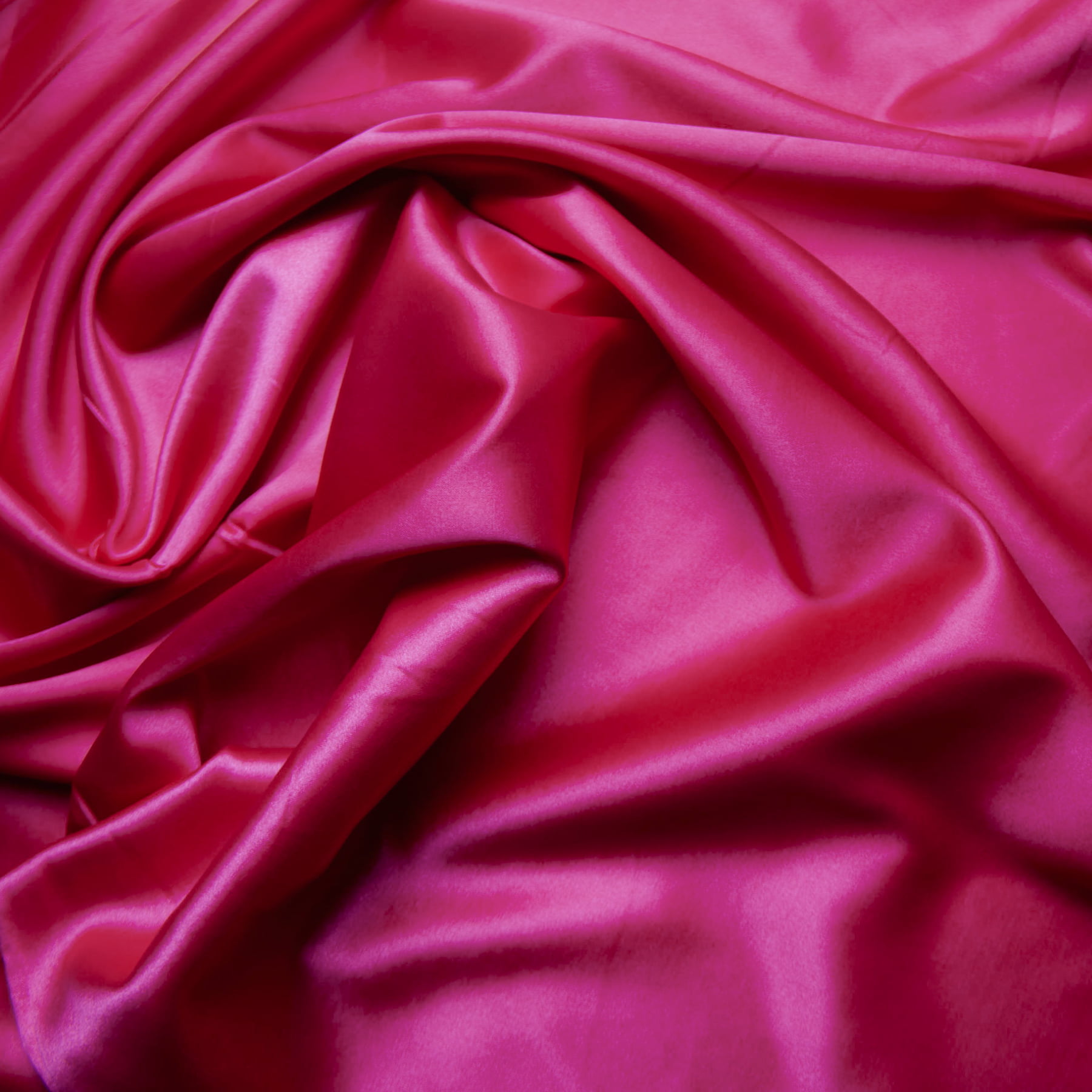 tecido cetim liso com elastano - rosa choque