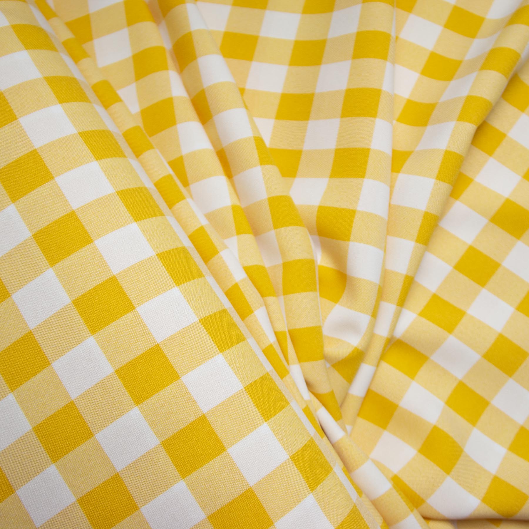 Tecido Oxford Estampado Xadrez Vichy Amarelo Oma Tecidos Enxovais