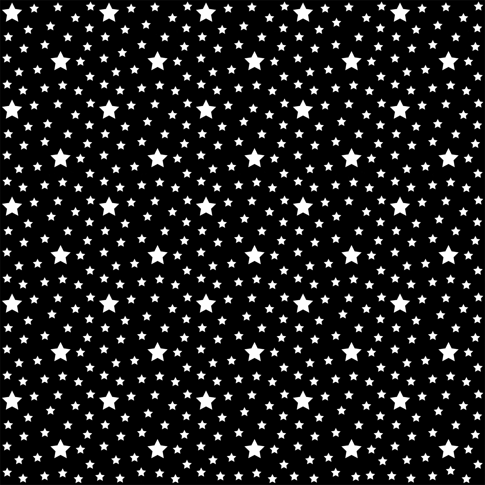 Tecido Tricoline estampado Estrelas fundo preto