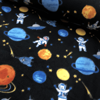 Tecido soft estampado Astronauta