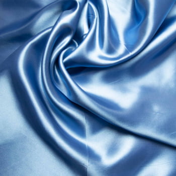 tecido cetim Azul claro