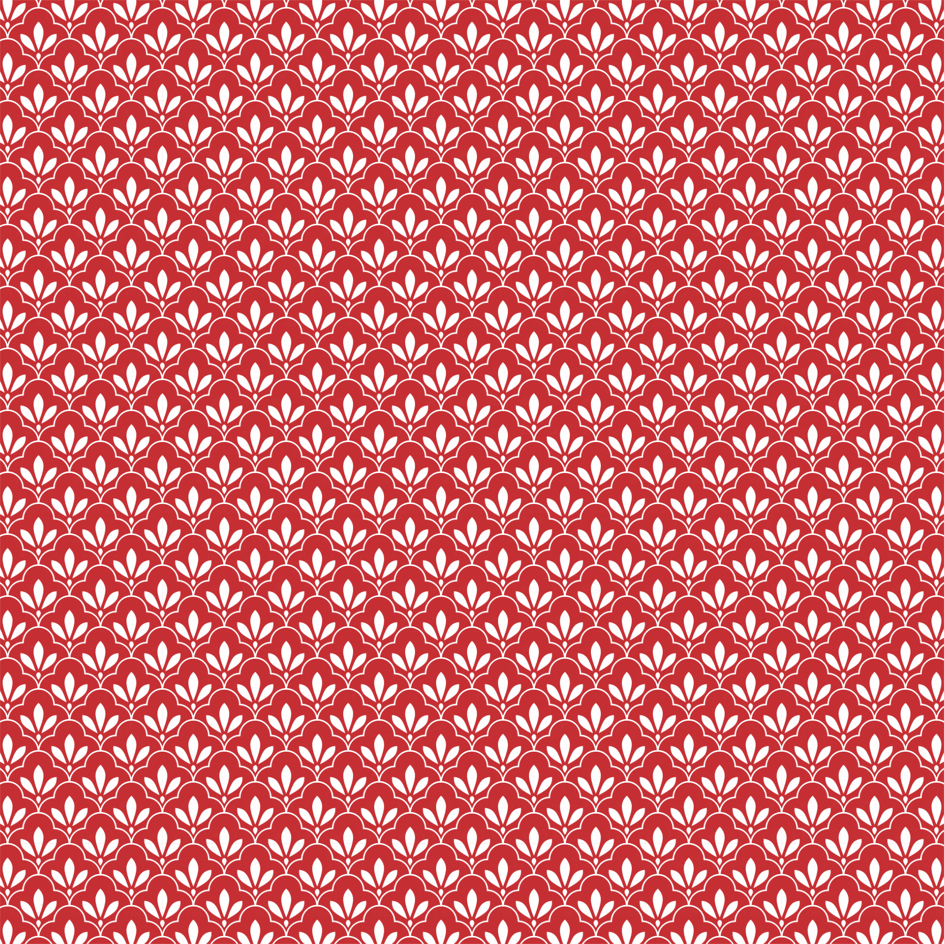 Tecido Tricoline estampado mini floral geométrico vermelho