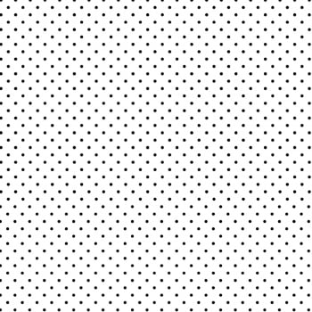 Tecido Tricoline estampado Mini Poá preto fundo branco