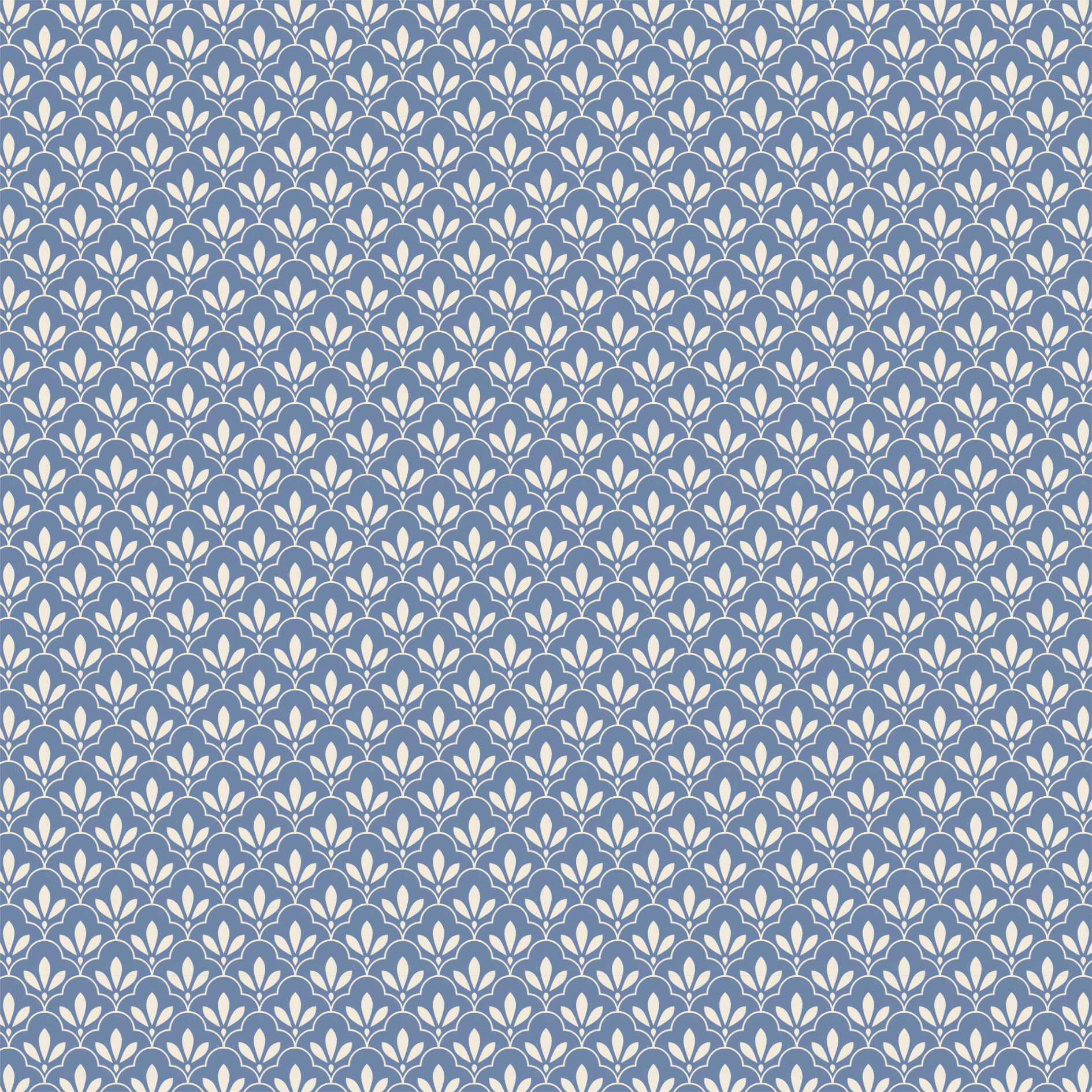 Tecido Tricoline estampado mini floral geométrico azul