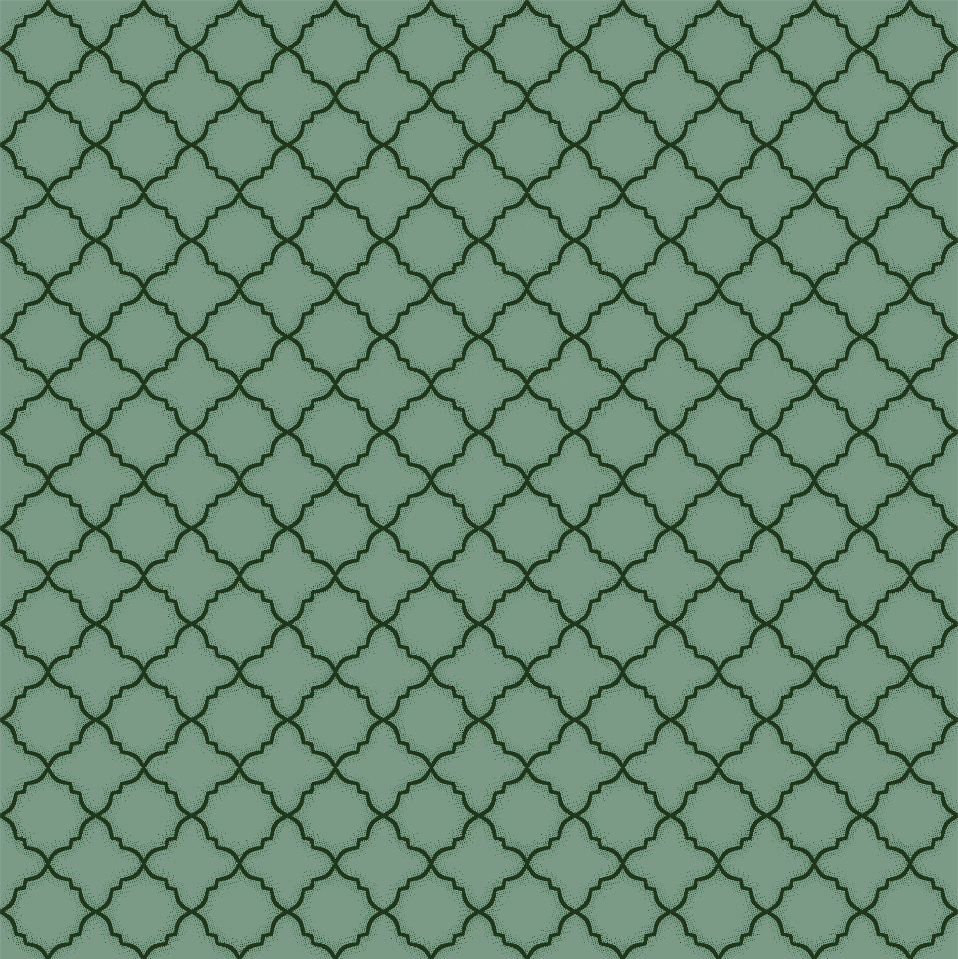 Tecido Tricoline estampado geométrico verde