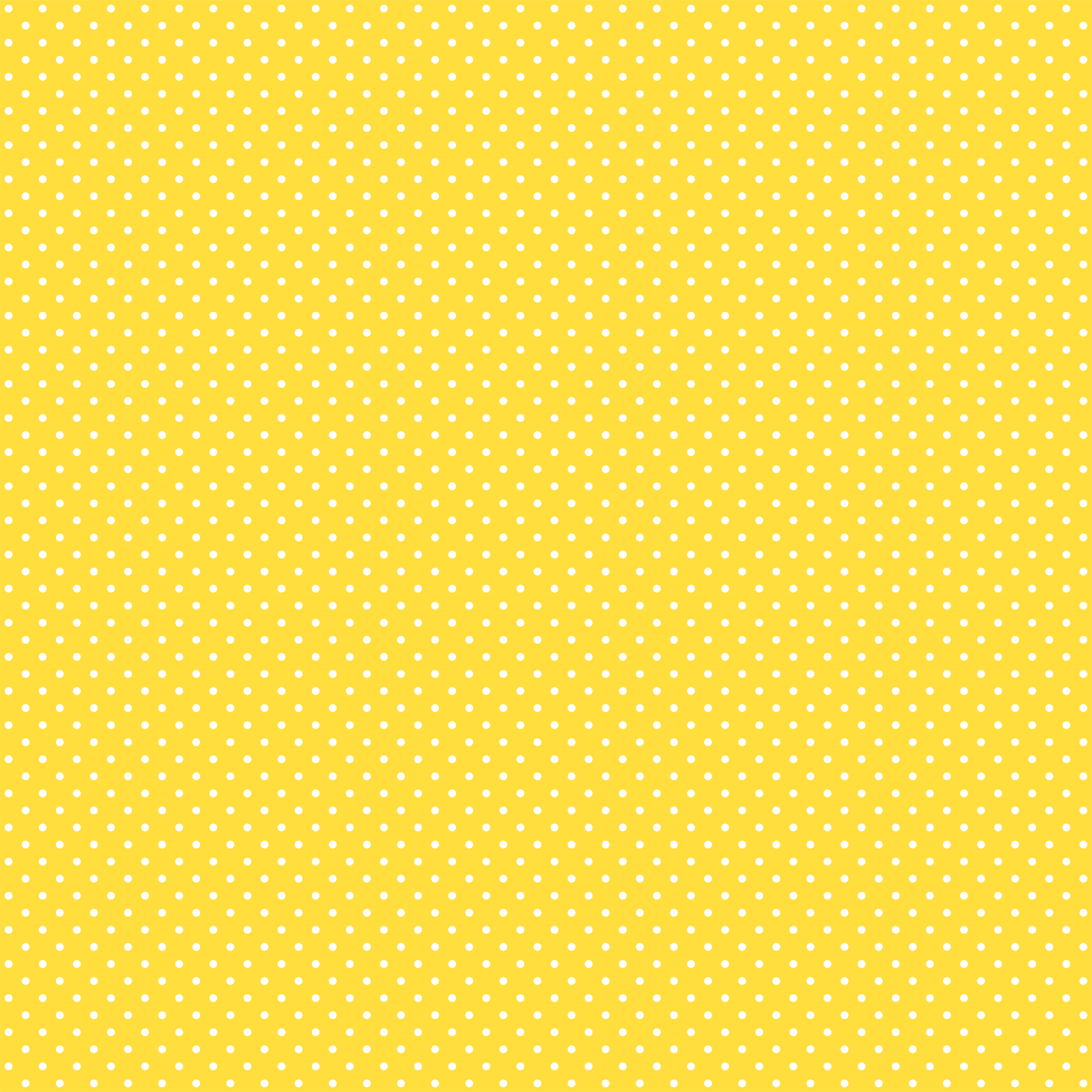 Tecido Tricoline estampado Mini Poá branco fundo amarelo
