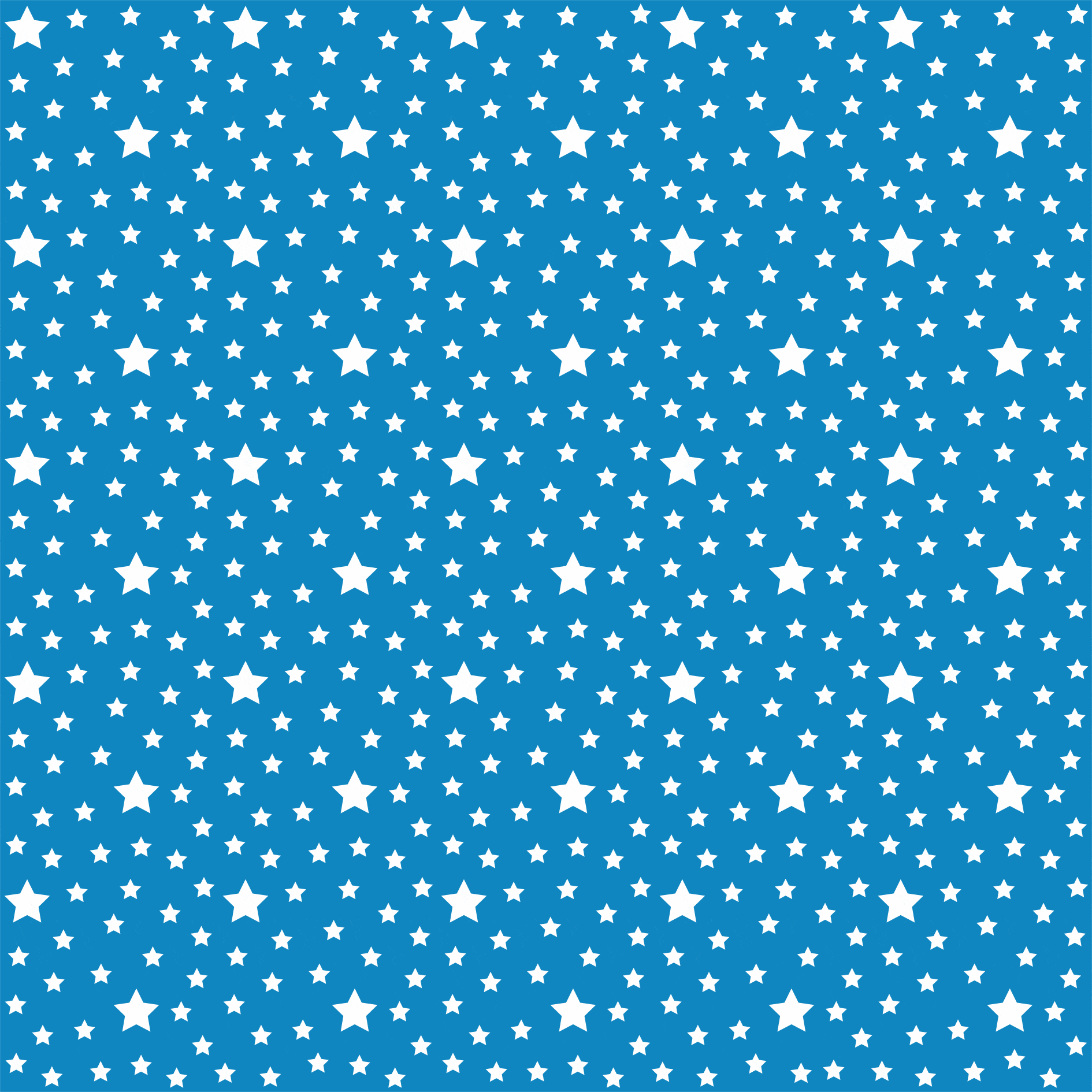 Tecido Tricoline estampado estrelas brancas fundo azul